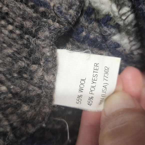 ZARA Wool Blend Hooded One Button Poncho Cardigan Jacket Space Dye S - Picture 4 of 4